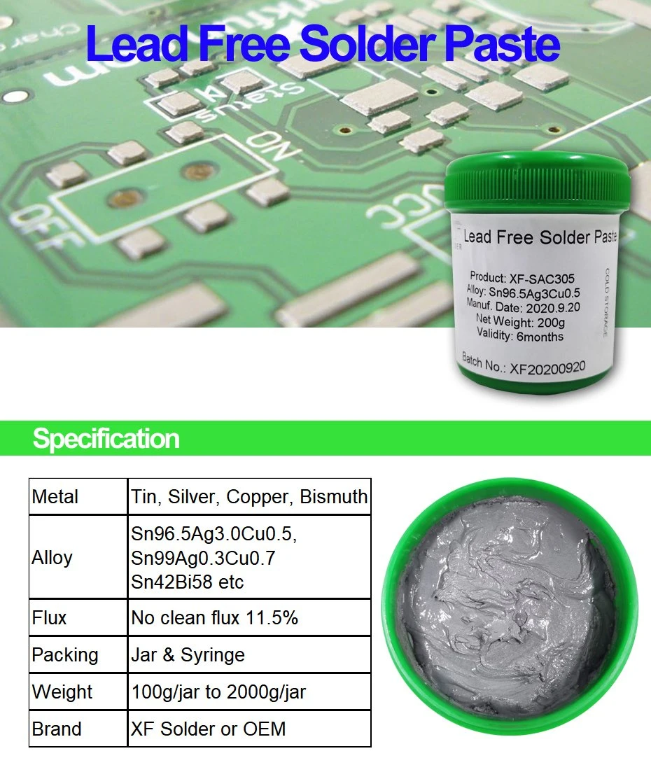 No Clean Low Temp SMT Solder Paste